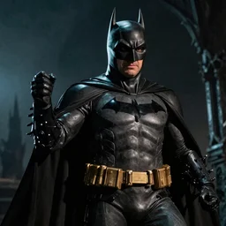Rowan Atkinson as Batman, detailed, dinamic lighting, gothic