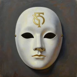 mask with a symbol for a society secret, science fiction, concept art oil painting by jama jurabaev, extremely detailed, brush hard, artstation