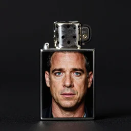photo of a lighter with mike patton’s face on it