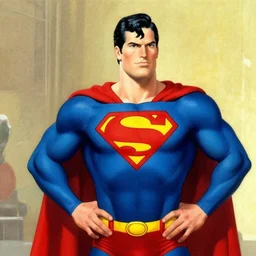 superman by bob ross