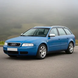 Beater Denim Blue Audi A4 B6 Avant (2002) with patina, created by Barclay Shaw
