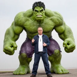 walter white cosplaying the hulk
