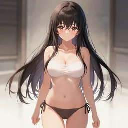 full - body anime girl, upper body beautiful highly detailed illustration, stunning pretty face and eyes, pixiv gelbooru danbooru