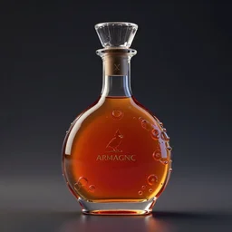 a photorealistic image of a Cardinal inside of an Armagnac decanter Trending on Artstation, featured on Behance, well-rendered, Unreal Engine, 4K HD