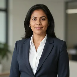 amazonian woman in business attire, realistic, high resolution, artstation