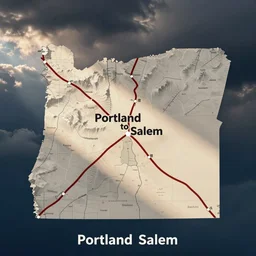 accurate map of oregon, driving directions from portland to salem