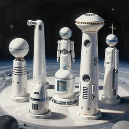 beautiful digital painting of fully automated luxury gay space communism