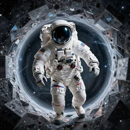 astronaut, interstellar, tesseract, wormhole, 8k