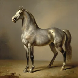 a standing horse, contraposto, by george-stubbs