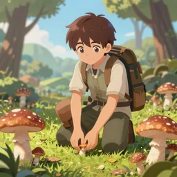 “I was reincarnated to another world and left my adventuring party to forage for mushrooms in the mountain kingdom. Light novel cover artwork”