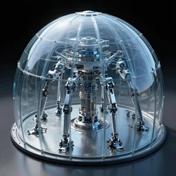 glass arcology dome with robot legs. unreal engine, octane, raytrace. rtx 3 8 4 0 x 2 1 6 0