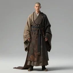 a chinese monk, new costume concept design, fashion, concept art, by artgerm, greg rutkowski, cinematic light, featured on artstation, octane render, sharp focus, ray tracing, artstationhq, cgsociety, 8 k.