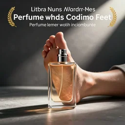 Perfume that smells of feet; Professional advertisement photography