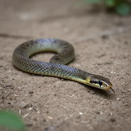 a snake walking like a human