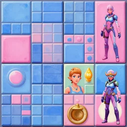 game asset of the sims texture pack, floor wall tiles, in gouache detailed paintings, props, stylized, 2 d sprites, kitbash, arcane, overwatch, blue and pink color scheme, 8 k, close up