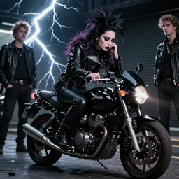 wyona rider as death from sandman, goth chic, by jeremy mann, by cedric peyravernay, by by russ mills, by richard avedon dramatic lightning, sadness, eyeliner, punk rock, high detailed, 8 k