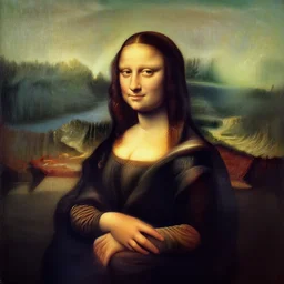 painting by Zdzisław Beksiński, ((Mona Lisa style)), horror, loneliness