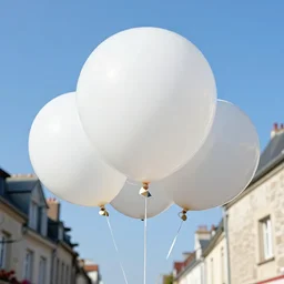 photo of bretagne with giant birthday balloons