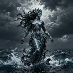 a horrific siren of the sea