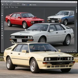 2015 Lancia Delta Integrale BMW M1 estate wagon, XF IQ4, 150MP, 50mm, F1.4, ISO 200, 1/160s, natural light, Adobe Photoshop, Adobe Lightroom, photolab, Affinity Photo, PhotoDirector 365