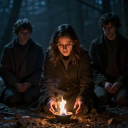 ah, distinctly i remember it was in the bleak december and each separate dying ember wrought its ghost upon the floor, cinematic lighting, cedric peyravernay maciej kuciara, dramatic lighting, medium shot, ground angle, uhd 8 k, shallow depth of field