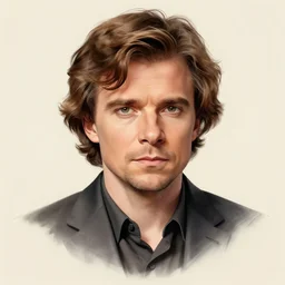 sketch portrait of peter dinklage