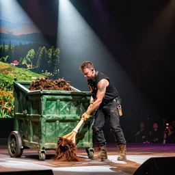 geoff keighley dumpster diving while on stage