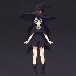 full body character concept art, anime key visual of a little witch with big googles, delicate features finely detailed perfect face, gapmoe yandere grimdark, trending on pixiv fanbox, painted by greg rutkowski makoto shinkai takashi takeuchi studio ghibli