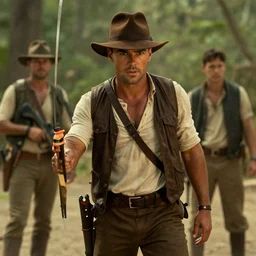still frames from new indiana jones movie