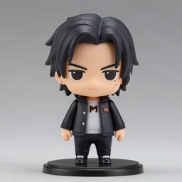 a nendoroid of bucky barnes, studio lighting