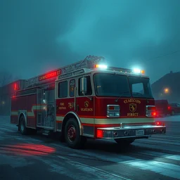 portrait of a firetruck by hr giger, greg rutkowski, luis royo and wayne barlowe 8 k
