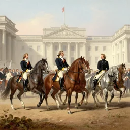 1 9 th century london, art by thomas lawrence, robert rubert and john martin, royal celebrations, horses, coherent composition,