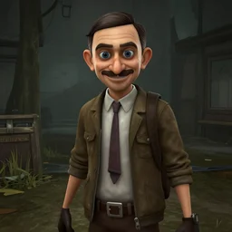 Mr. Bean as a survivor in Dead By Daylight, screenshot