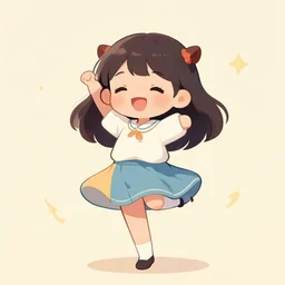 cute girl dancing