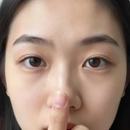 face on a thumb