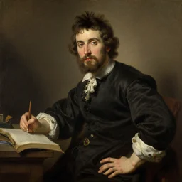 attractive male, painting by rembrandt, gaston bussiere, j. c. leyendecker