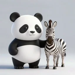 a crossover of a panda and a zebra, national geographic winning contest photo