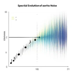 spectral evolution of a sound from note to node to noise