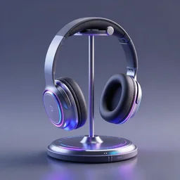 headphone stand!!!!, futuristic, techno, cyberpunk, product design, 3 d render, concept, fun, swag