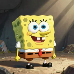 spongebob drawn by Studio Trigger