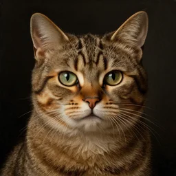 stunning portrait of the cat of cheshire by hieronymus bosch