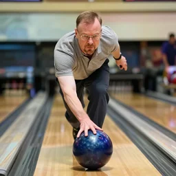 walter white tripping on a bowling ball, bokeh, funny, 4 k
