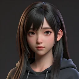 clothed, worksafe. cgsociety, by wlop, ilya kuvshinov, krenz cushart, greg rutkowski, trending on artstation. zbrush sculpt, octane, maya, houdini, vfx. close - up face of a cute young anime japanese filipino k - pop av idol girl. cinematic dramatic atmosphere, sharp focus, soft volumetric studio lighting.