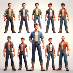 90s comic book character design, highly detailed, character sheet, 3d render, Greg Rutkowski, Zabrocki, Karlkka, Jayison Devadas, Phuoc Quan, trending on Artstation, 8K, ultra wide angle, zenith view, pincushion lens effect