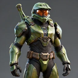 walter white in halo spartan armor, 3 d render, hyper realistic, detailed, portrait, ruan jia, by wlop, scifi, fanstasy, magic, the gathering, hyper detailed
