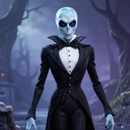 ice bender comic book character art epic scenery the style of tim burton, stylish clothing, highly detailed, realistic, cinematic composition, bob ross matte painting, depth of field, sharp focus, octane render