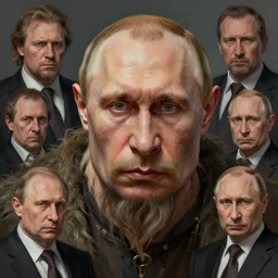 vladimir putin face recognizable, famous orc chieftain lmao, macabre, by donato giancola and greg rutkowski and wayne barlow and zdzisław beksinski, realistic face, digital art