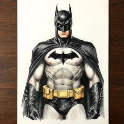 Batman by drawing by  Egon Schiele