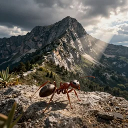 monmartre from a perspective of an ant