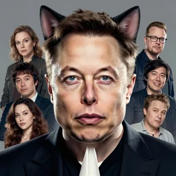 a cinematic portrait elon musk!! as a trap with cat ears, art by lois van baarle and loish! and rossdraws and sam yang and samdoesarts and artgerm and saruei and disney, digital art, highly detailed, intricate, sharp focus, trending on artstation hq, deviantart, unreal engine 5, 4 k uhd image